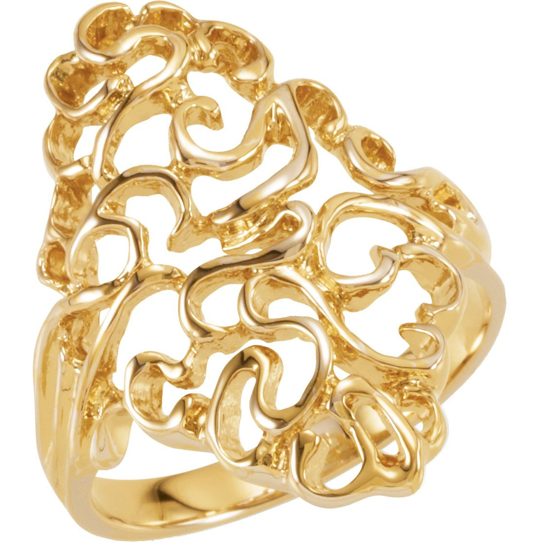 14K Yellow Freeform Ring