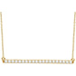 14K Yellow 1/2 CTW Diamond Bar 16-18 Necklace