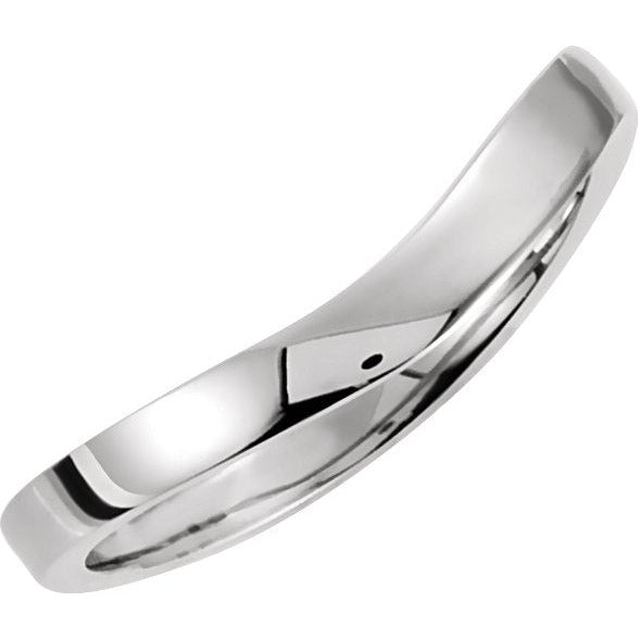 14K White Stackable Ring