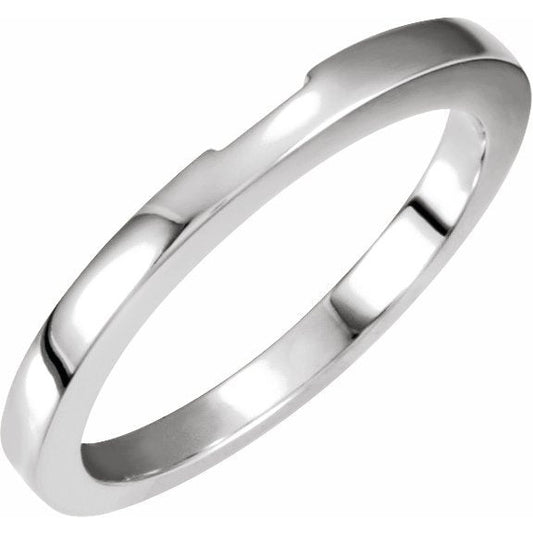 14K White Band
