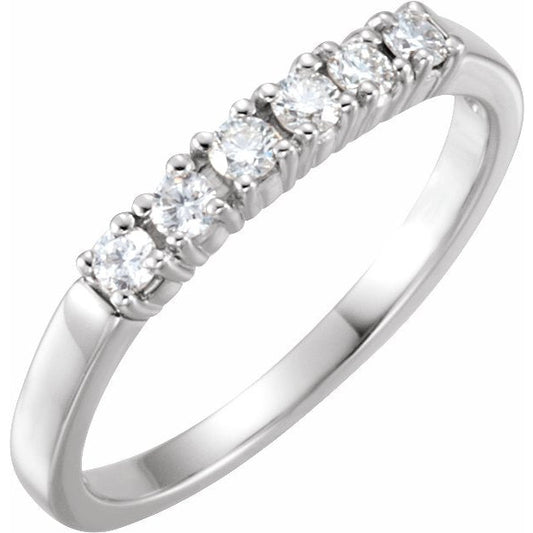 14K White 1/4 CTW Diamond Anniversary Band