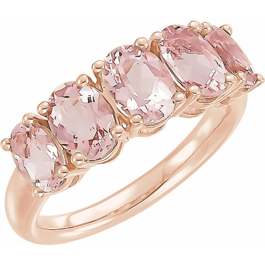 14K Rose Morganite Ring