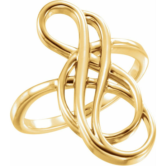 14K Yellow Freeform Ring