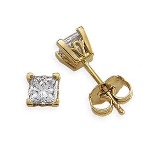 14K Yellow 1/3 CTW Diamond Earrings