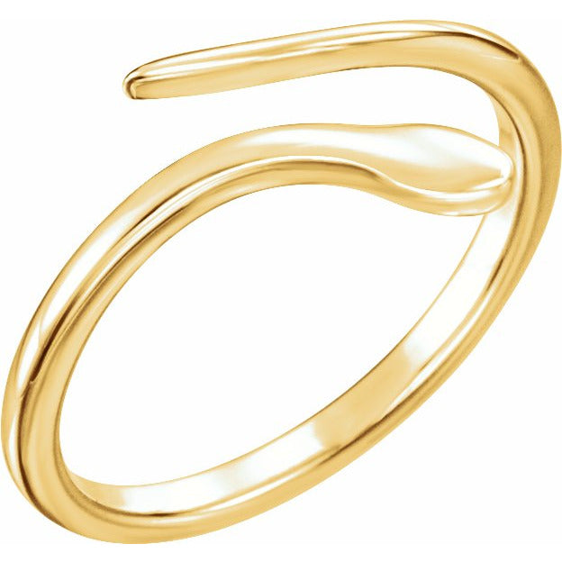 14K Yellow Snake Ring
