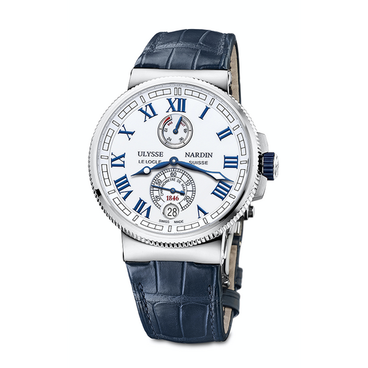 Ulysse Nardin Blue Leather Strap Watch