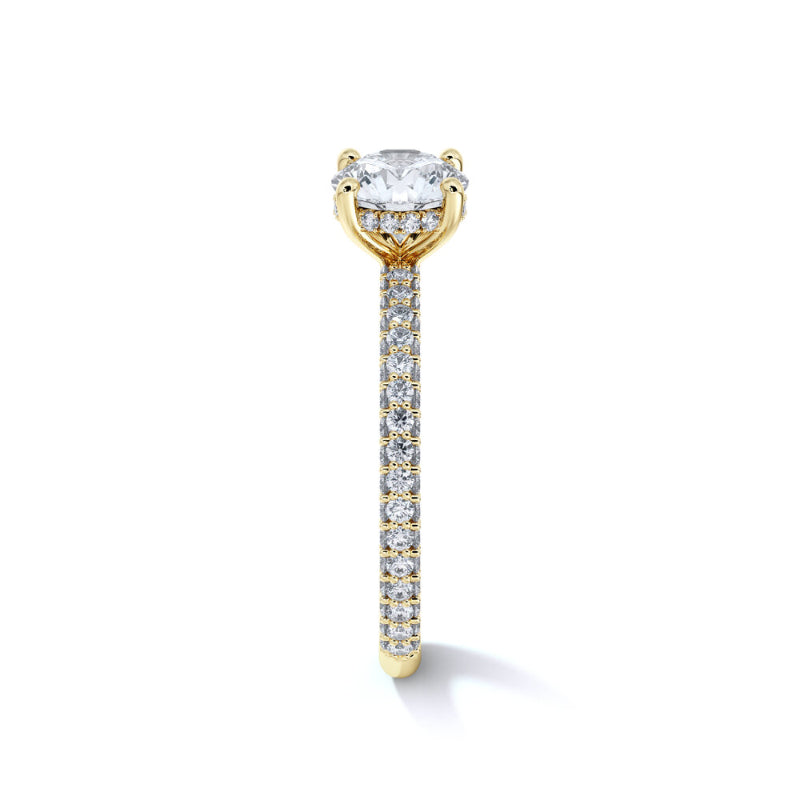 Sasha Primak Rolled Pave Diamond Engagement Ring