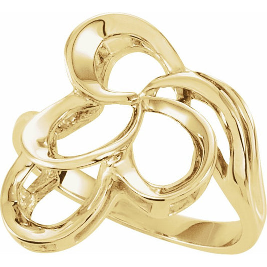 14K Yellow Freeform Ring