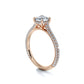 Sasha Primak Contour Cathedral Rolled Pave Diamond Engagement Ring