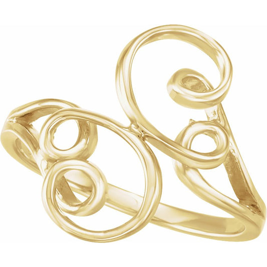 14K Yellow Freeform Ring