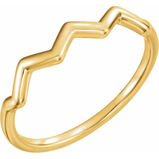 14K Yellow Stackable Ring