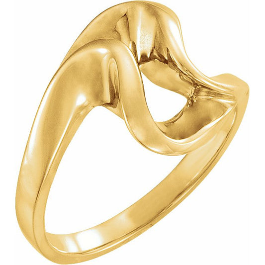 14K Yellow Freeform Remount Ring