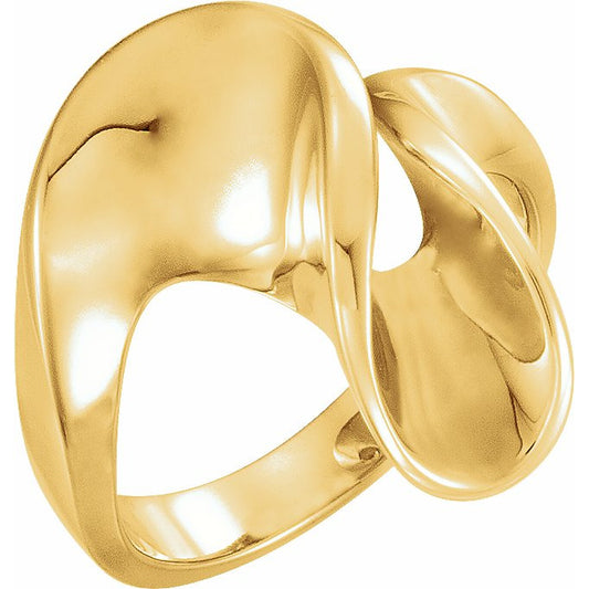 14K Yellow Freeform Ring