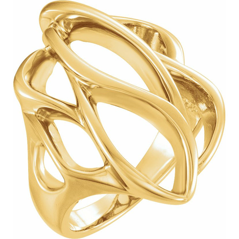 14K Yellow Freeform Ring