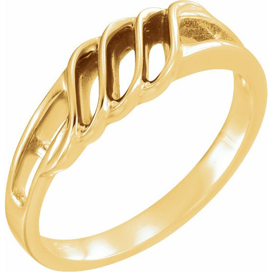 14K Yellow Freeform Remount Ring