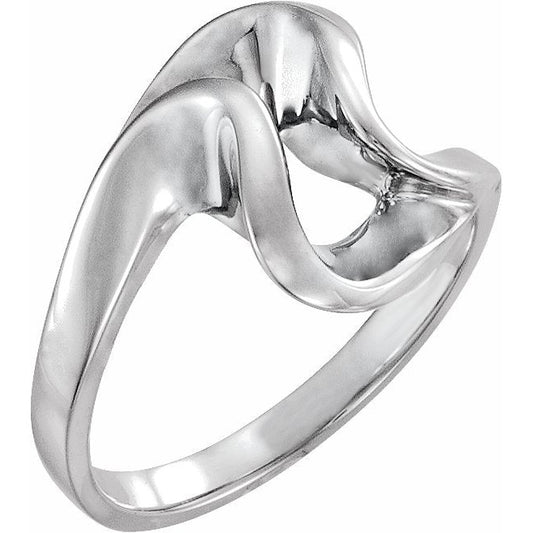 14K White Freeform Remount Ring