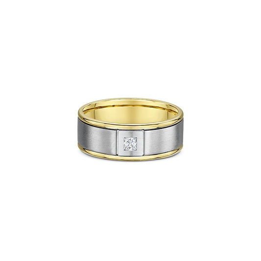 619A01 Dora Men's Gold and Diamonds Wedding Band