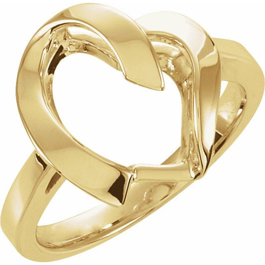 14K Yellow Freeform Remount Ring