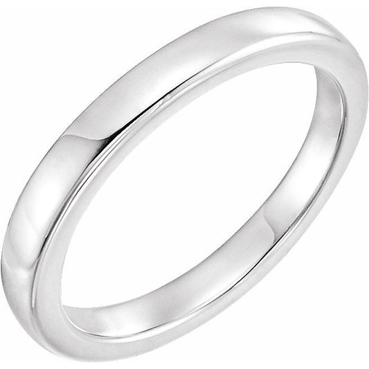 14K White Solstice Solitaireu00ae #16=2.5-6.0 CT Tapered Bombu00e9 Matching Band