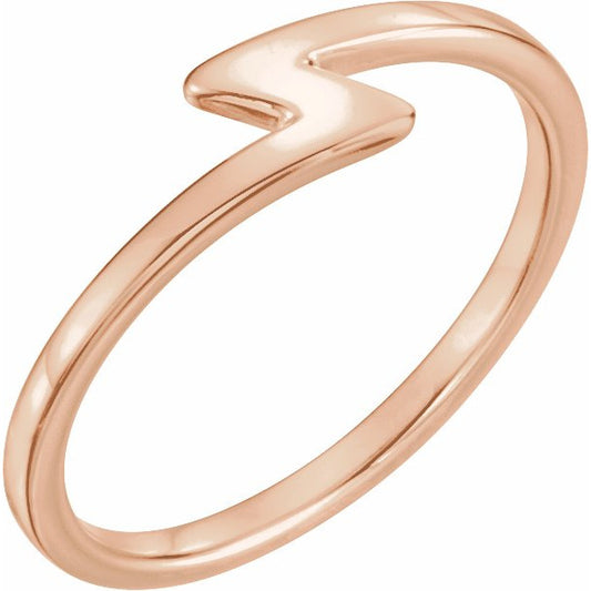 14K Rose Stackable Ring