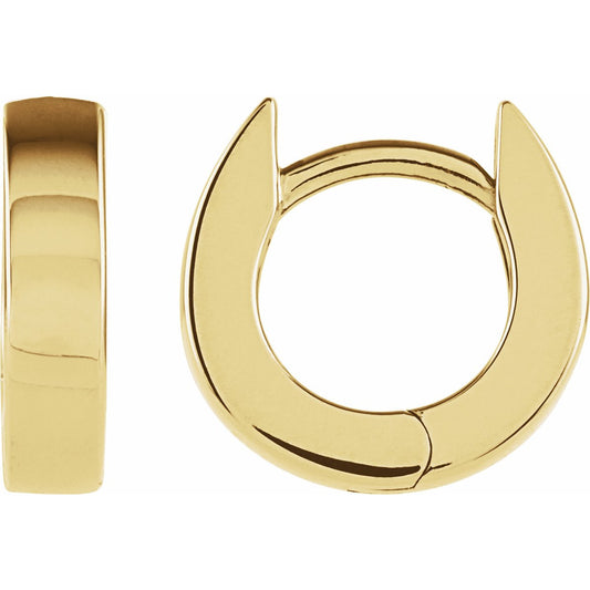 14K Yellow 10.2x2.7 mm Huggies