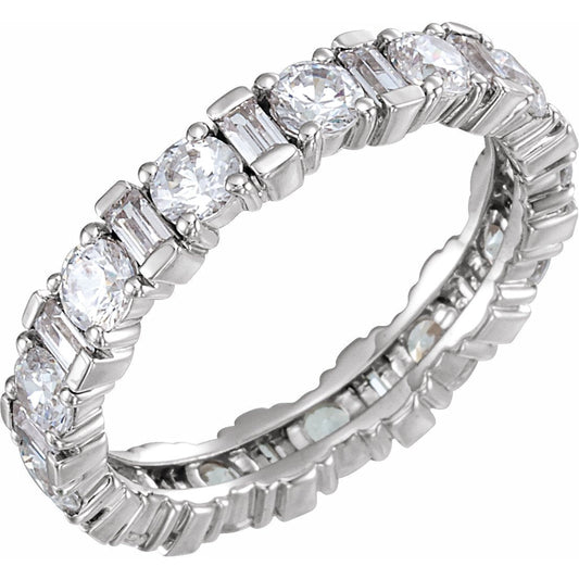 14K White 2 1/6 CTW Diamond Eternity Band