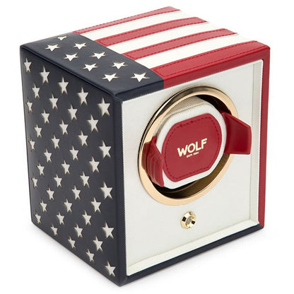 NAVIGATOR CUB WOLF WATCH WINDER USA FLAG