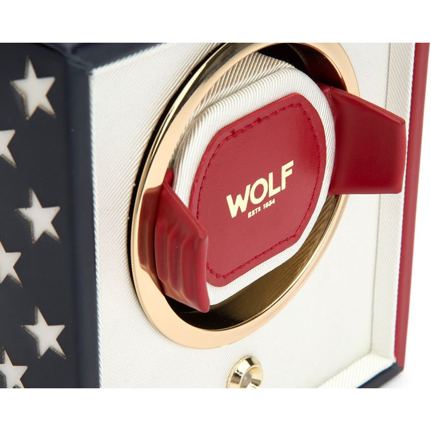 NAVIGATOR CUB WOLF WATCH WINDER USA FLAG