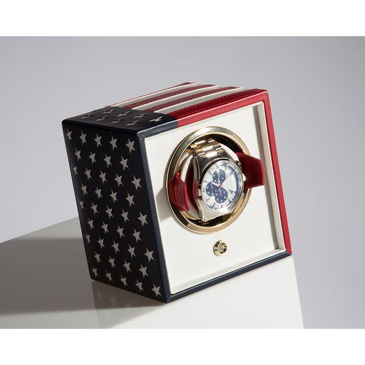 NAVIGATOR CUB WOLF WATCH WINDER USA FLAG