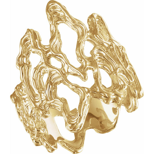 14K Yellow Metal Fashion Ring