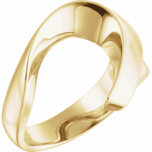14K Yellow Freeform Remount Ring
