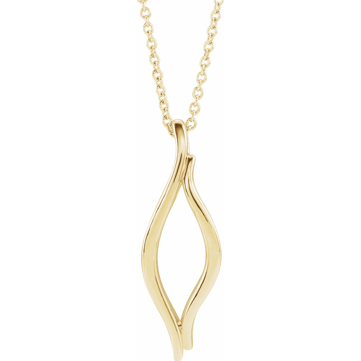 14K Yellow Freeform 16-18 Necklace