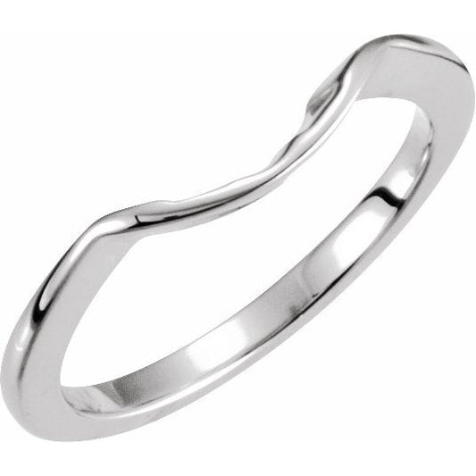 Platinum 9x6 mm Band
