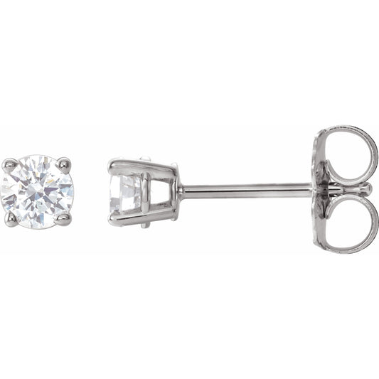 14K White 1/3 CTW Diamond Earrings