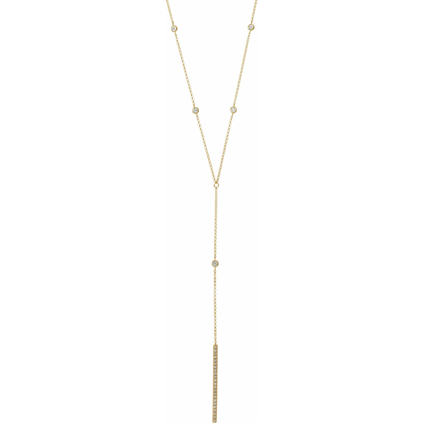 14K Yellow 1/3 CTW Diamond Y 15-17 Necklace