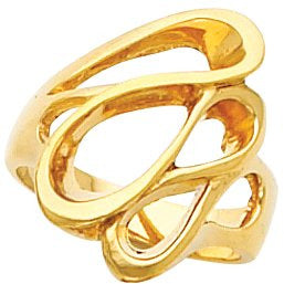 14K Yellow Freeform Ring