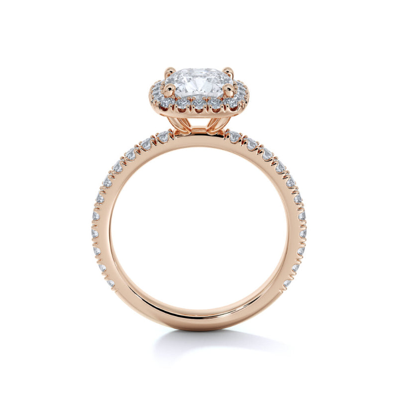 Sasha Primak Cushion Pave Halo Diamond Engagement Ring