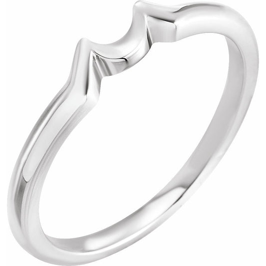 14K White 4.1 mm Band