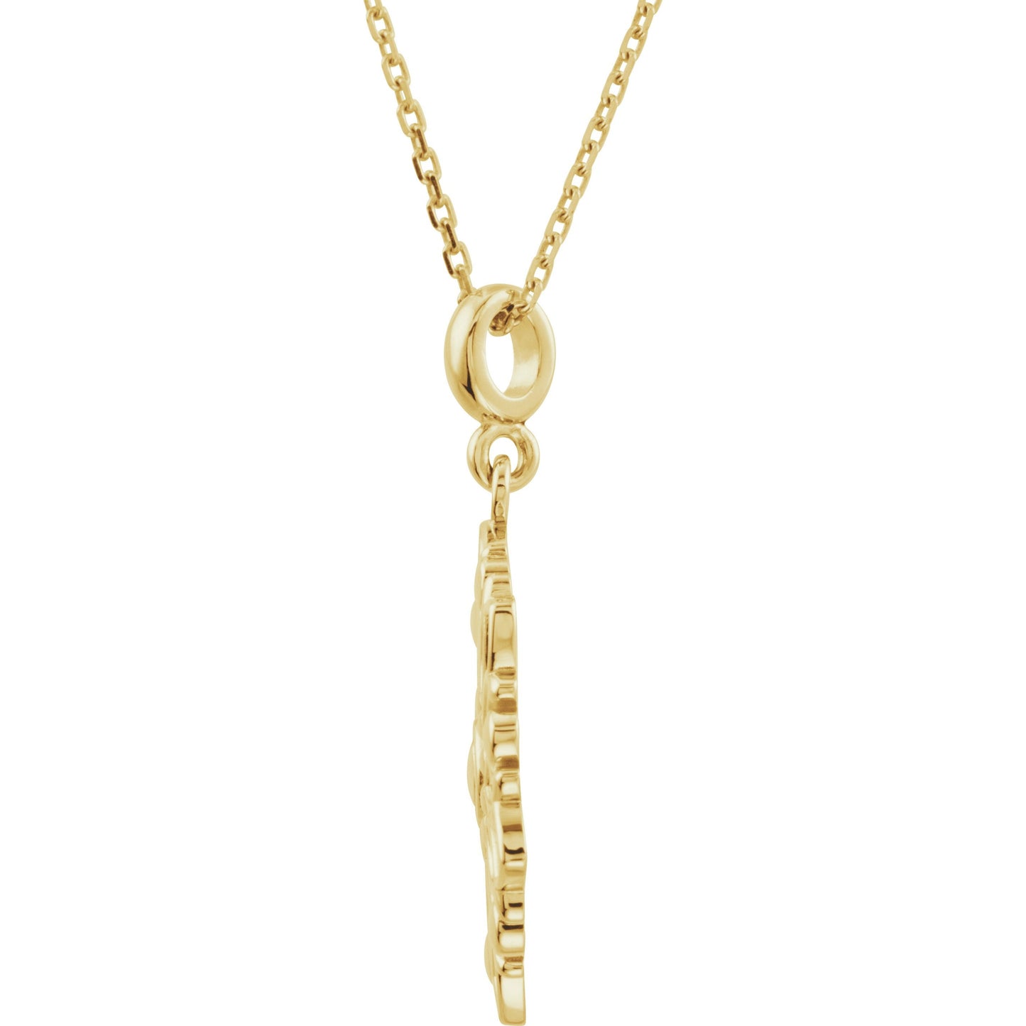 14K Yellow Decorative 18 Necklace