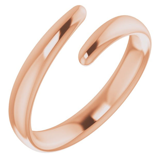 14K Rose Bypass Ring