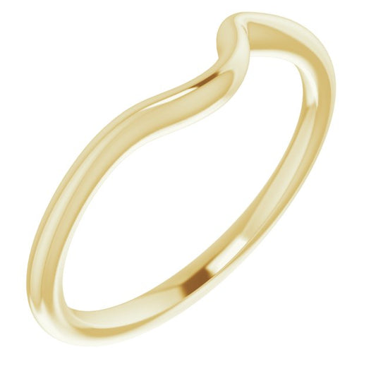 14K Yellow Band for 4.1 mm & 4.4 mm Round Ring