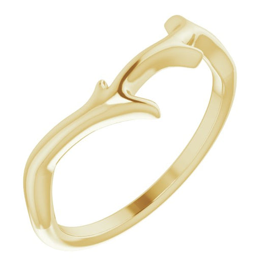 14K Yellow Branch Ring