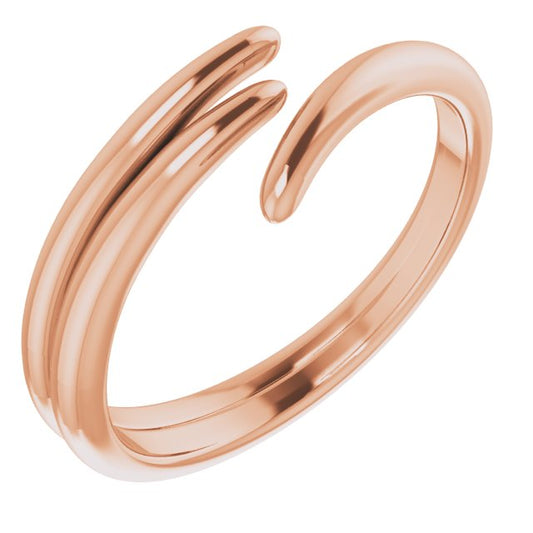 14K Rose Bypass Ring