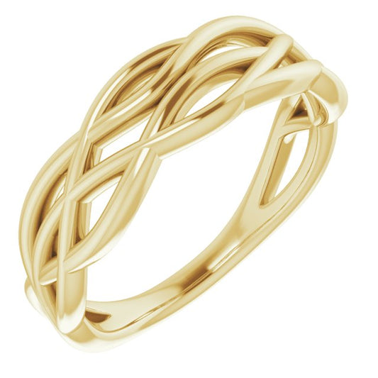 14K Yellow Freeform Ring