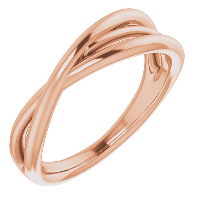 14K Rose Criss-Cross Ring