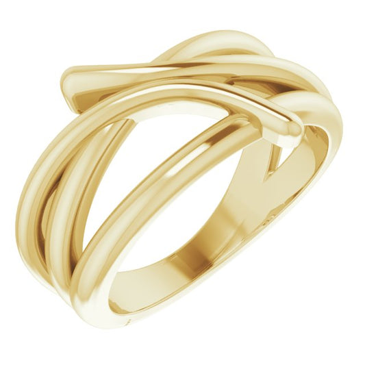 14K Yellow Freeform Ring