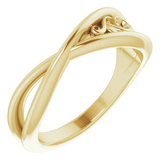 14K Yellow Sculptural-Inspired  Ring