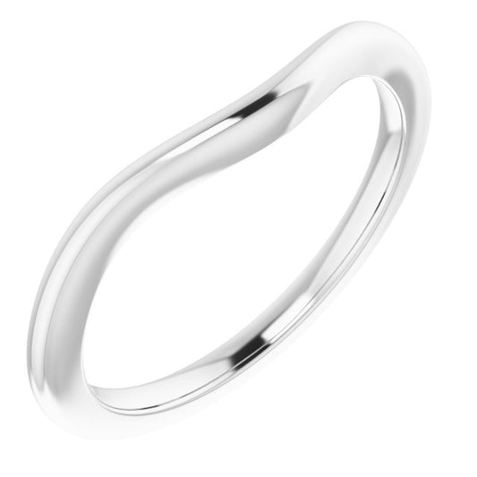 14K White Matching Band