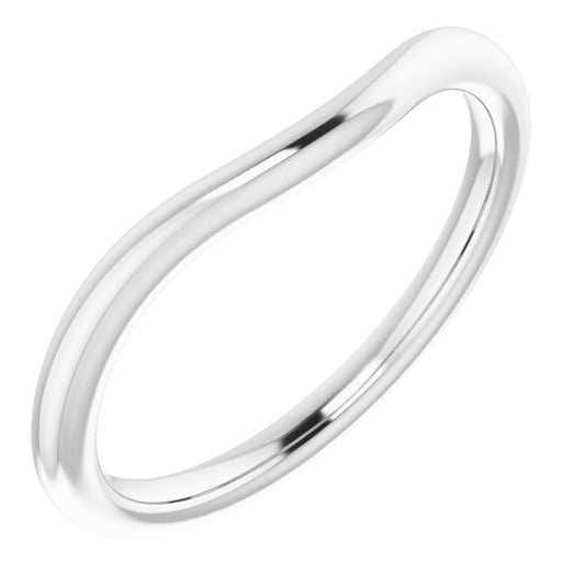 14K White Matching Band