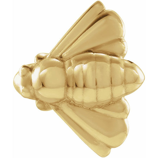 14K Yellow Bee Single Earring
